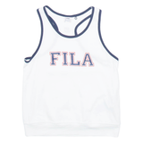 FILA Girls Vest White Sleeveless 9-10Y