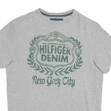 TOMMY HILFIGER Womens T-Shirt Grey XS