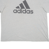 ADIDAS Mens T-Shirt Grey 2XL