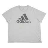 ADIDAS Mens T-Shirt Grey 2XL