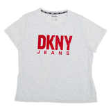 DKNY Womens T-Shirt Grey XL