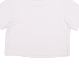 ADIDAS Cropped Womens T-Shirt Pink UK 16