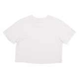 ADIDAS Cropped Womens T-Shirt Pink UK 16