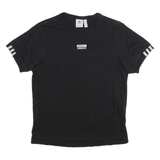 ADIDAS Womens T-Shirt Black UK 12
