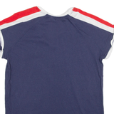 BENCH Womens T-Shirt Blue V-Neck UK 16