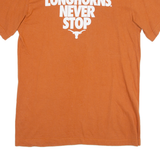 NIKE Mens T-Shirt Orange S