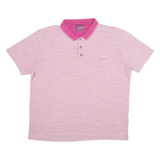 PIERRE CARDIN Mens Polo Shirt Red Spotted XL