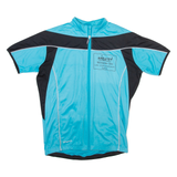 SPIRO Cycling Full Zip Mens Jersey Blue L