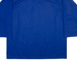 CCM Mesh Mens T-Shirt Blue Long Sleeve V-Neck L