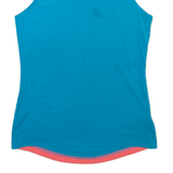 REEBOK Womens Vest Blue Sleeveless V-Neck M