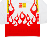 OCHSNER HOCKEY Mens T-Shirt White Long Sleeve V-Neck S