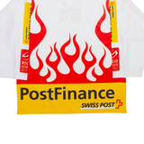 OCHSNER HOCKEY Mens T-Shirt White Long Sleeve V-Neck S