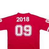 FITNESS WOLF Mens T-Shirt Red V-Neck 2XL