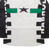 Cycling Mens Jersey White Long Sleeve 1/4 Zip M