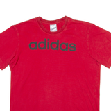 ADIDAS Mens T-Shirt Red M