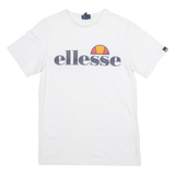 ELLESSE Womens T-Shirt White UK 8