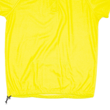 Bike Top Mens T-Shirt Yellow Button Neck M