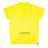 Bike Top Mens T-Shirt Yellow Button Neck M