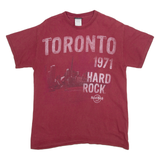 HARD ROCK CAFE Toronto Womens T-Shirt Red 90s M