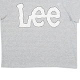 LEE Womens T-Shirt Silver XS