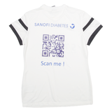 NIKE Mens T-Shirt White V-Neck M