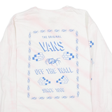 VANS Premium Womens T-Shirt Pink Long Sleeve 90s M