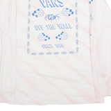 VANS Premium Womens T-Shirt Pink Long Sleeve 90s M