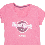 HARD ROCK CAFE Munich Womens T-Shirt Pink XXS