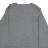 QUIKSILVER Womens T-Shirt Grey Long Sleeve 90s S