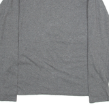 QUIKSILVER Womens T-Shirt Grey Long Sleeve 90s S