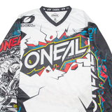 O'NEAL MX Mens T-Shirt White Long Sleeve M