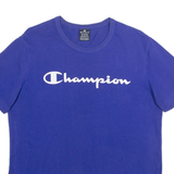 CHAMPION Mens T-Shirt Blue M