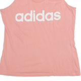 ADIDAS Womens Vest Pink Sleeveless M