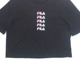 FILA Cropped Womens T-Shirt Black S