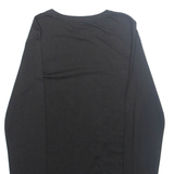 CONVERSE Boys T-Shirt Black Long Sleeve XL