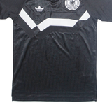 ADIDAS Deutscher Mens Football Shirt Jersey Black Collared S