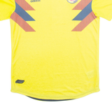 ADIDAS Columbia Mens Football Shirt T-Shirt Yellow M