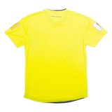 ADIDAS Columbia Mens Football Shirt T-Shirt Yellow M