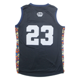 Fiba World Cup Mens Vest Black Sleeveless V-Neck L