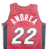 CHAMPION Miami 22 Nba Mens Vest Red Sleeveless USA V-Neck XS