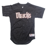 MAJESTIC D-backs Mens Football Shirt T-Shirt Black USA S