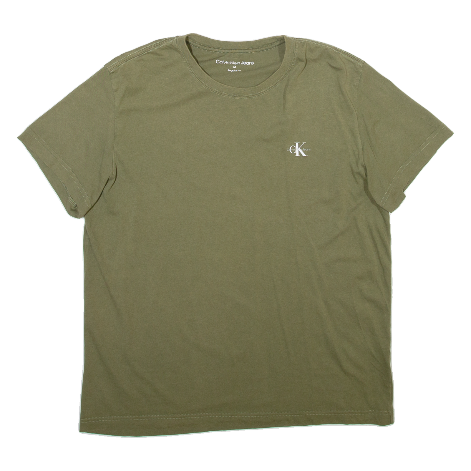 CALVIN KLEIN JEANS Mens T-Shirt Green M