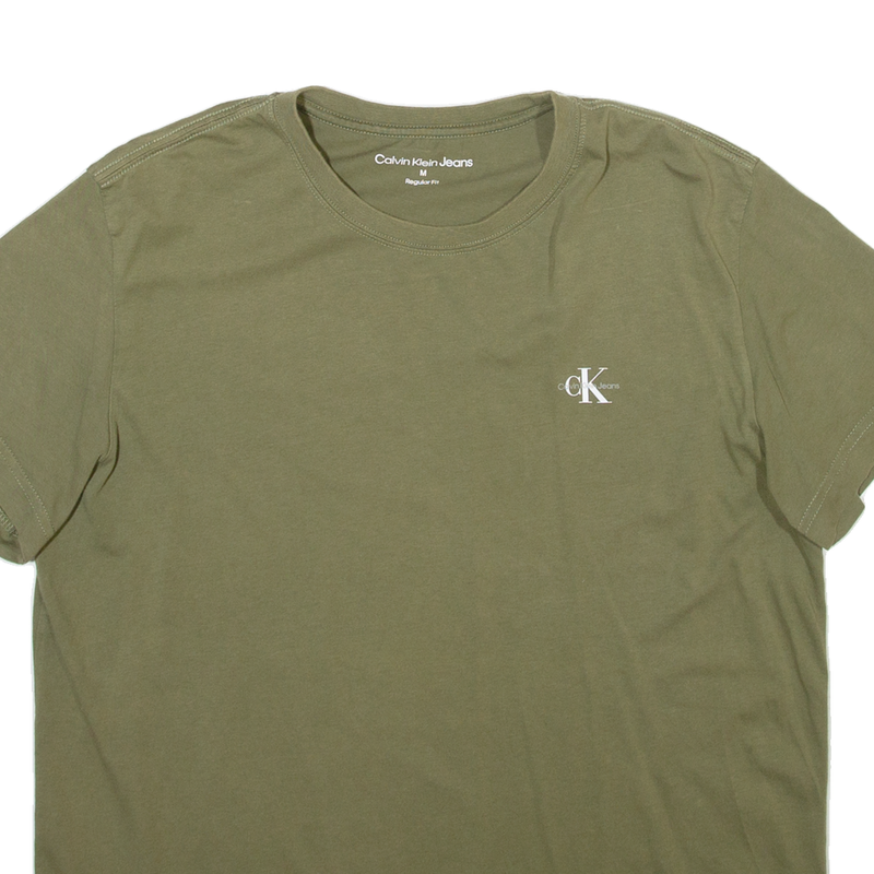 CALVIN KLEIN JEANS Mens T-Shirt Green M
