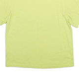 ADIDAS Cropped Womens T-Shirt Yellow UK 4