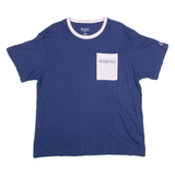 CHAMPION Mens T-Shirt Blue L