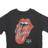 Rolling Stones Band Womens Band T-Shirt Black 70s 2XL