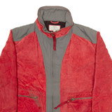 ARMANI JEANS Mens Jacket Red Leather L