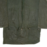 PHARHANI Mens Chore Jacket Green Leather XL
