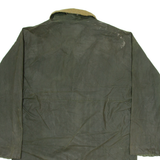PHARHANI Mens Chore Jacket Green Leather XL