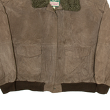 OUTDOOR EXCHANGE Mens Chore Jacket Brown Leather XL